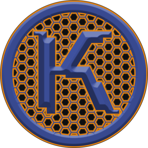 KaoTech logo — the letter K filled with honeycomb infill
